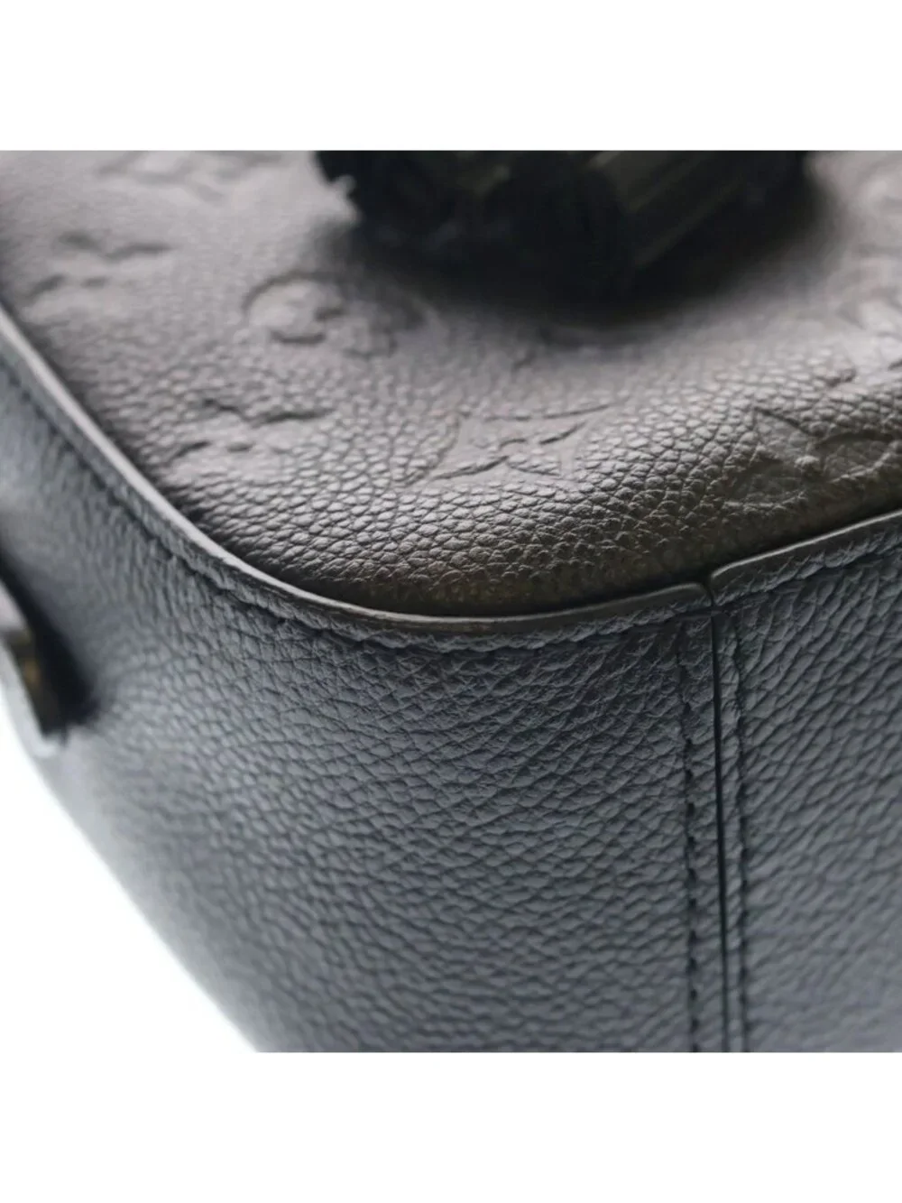 Louis Vuitton Empreinte Saintonge Mini Shoulder Bag Black Leather Gold